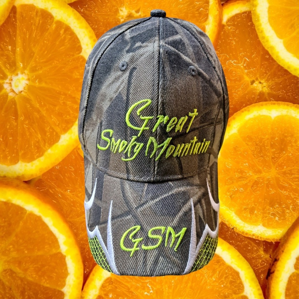 Great Smoky Mountain GSM Camo Hat Cap Kys Design One Size‎